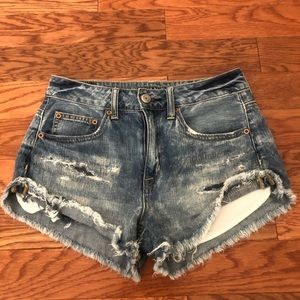 American Eagle Hi- Rise Festival Style Jean Shorts